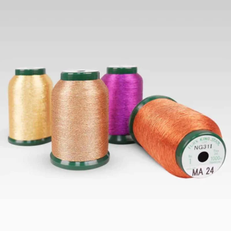 Kingstar Metallic Embroidery Thread, Fall Quartet