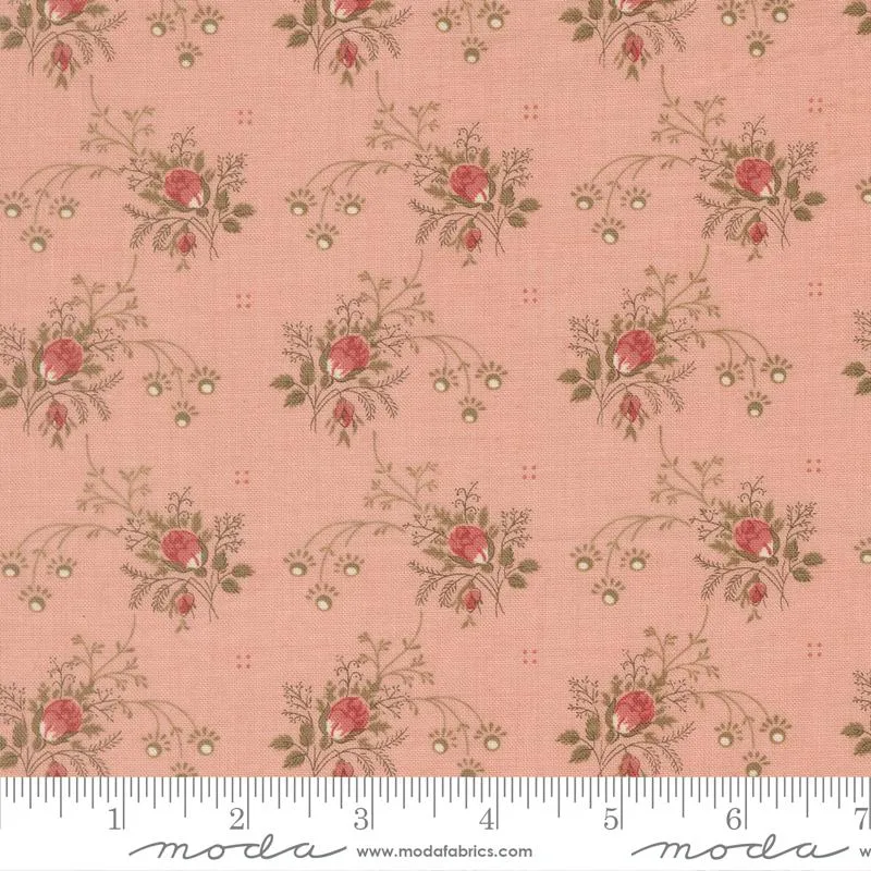 Moda, French General, Fleur De Paris, Nosegay Trellis, Pale Rose