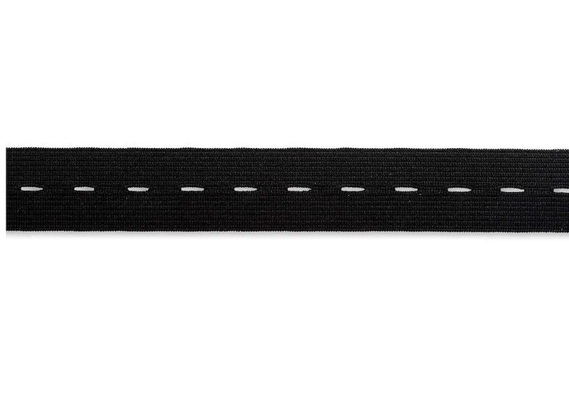 Prym Knopfloch-Elastic schwarz 25mm