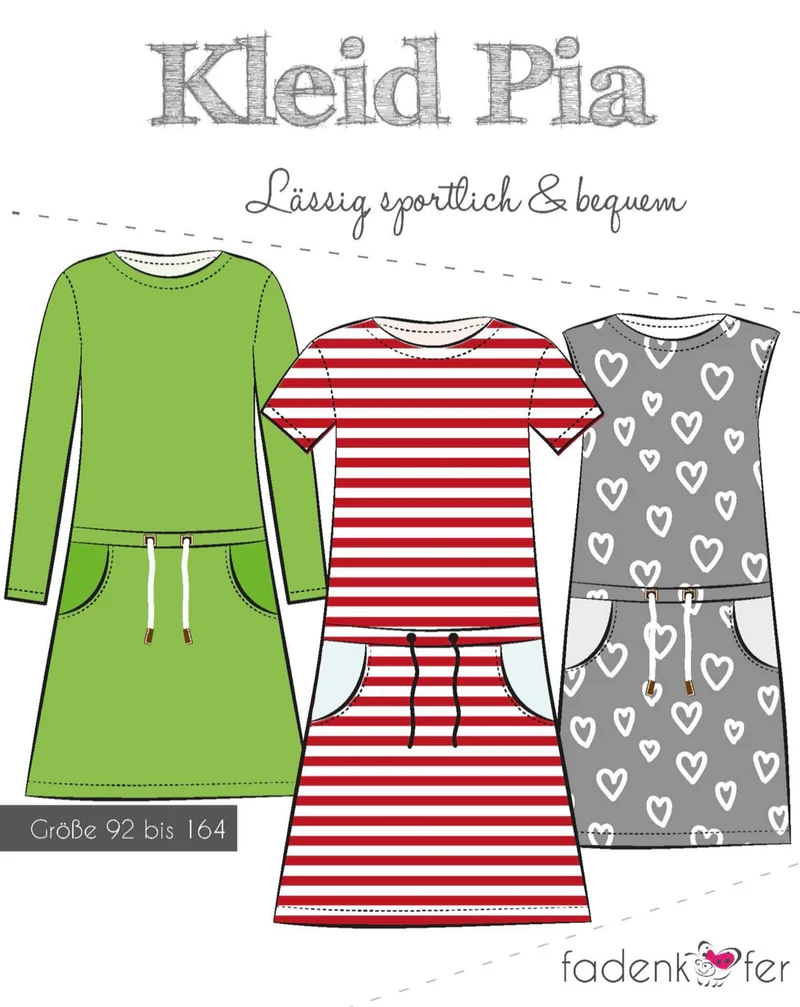 Fadenkäfer Schnittmuster "Pia" Kinderkleid