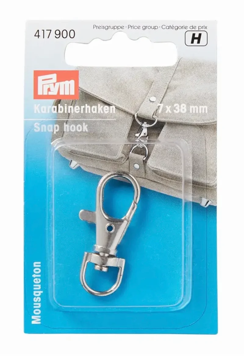 Karabinerhaken 7x38mm silber