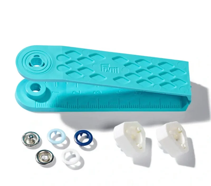 Prym Love Nähfrei Druckknöpfe Jersey 8mm weiss/hellblau/marineblau