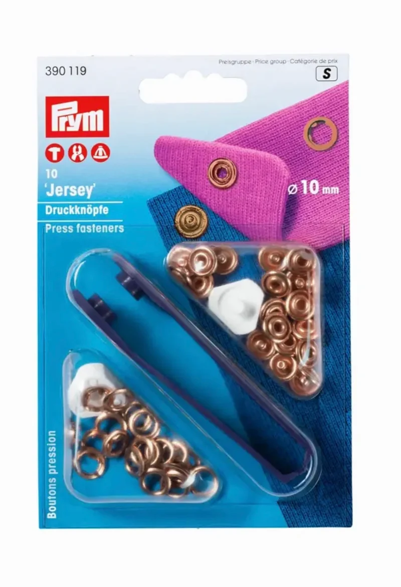 Prym Nähfrei Druckknöpfe 10mm kupferfarbig