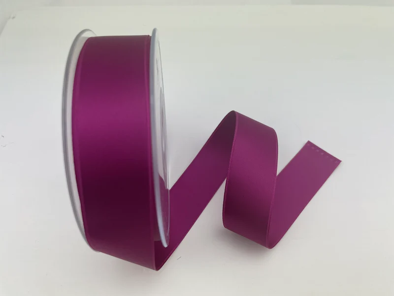 Satinband Uni 25mm fuchsia