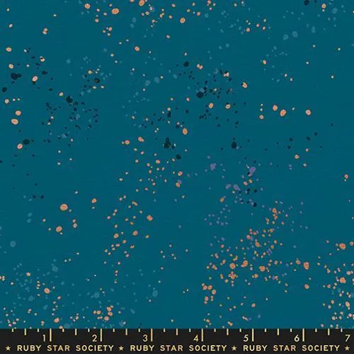 Ruby Star Society, Speckled Canvas, Turquoise, Metallic
