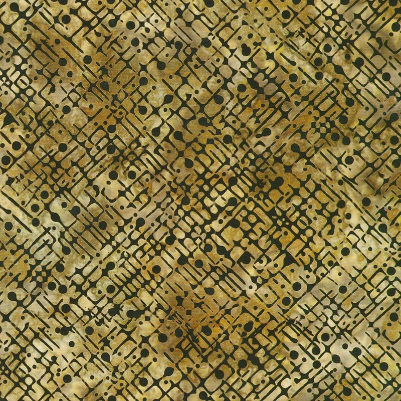 Robert Kaufman, Artisan Batiks, Concerto, Geometric Splash, Bronze