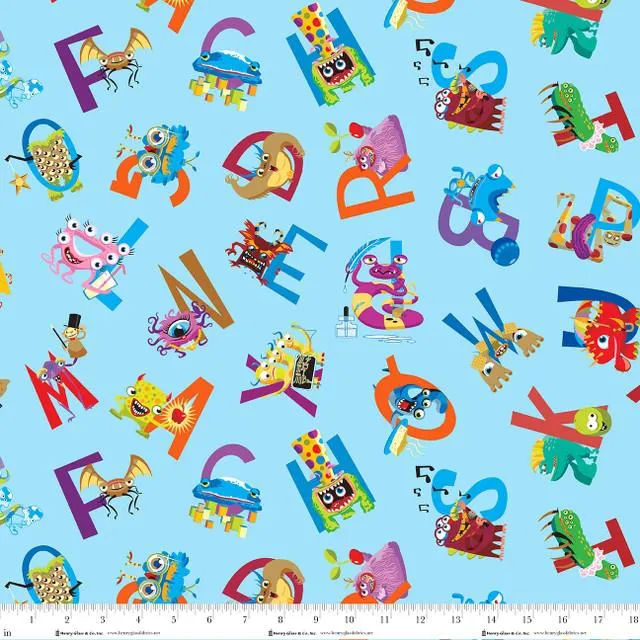 Henry Glass, Tim Read, My Silly ABCs, ABC Monster Allover, Blue