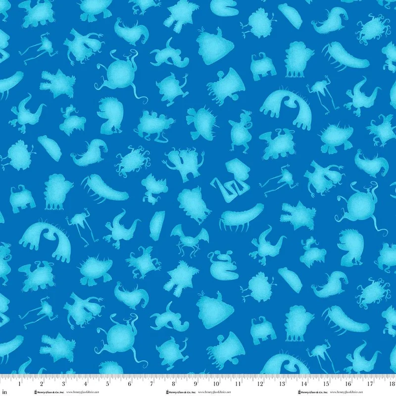 Henry Glass, Tim Read, My Silly ABCs, Silly Monsters Shilouette, Blue