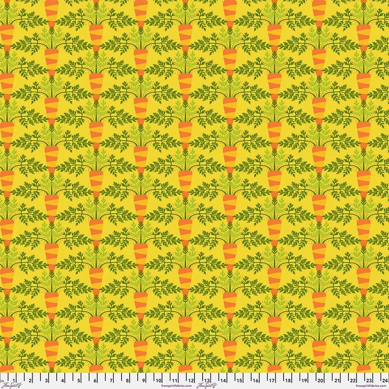 FreeSpirit, Vegetable Patch, Jane Sassaman, SM Carrot - Yellow