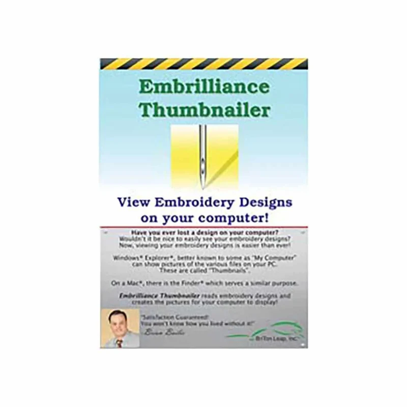 Embrilliance Thumbnailer Embroidery Software