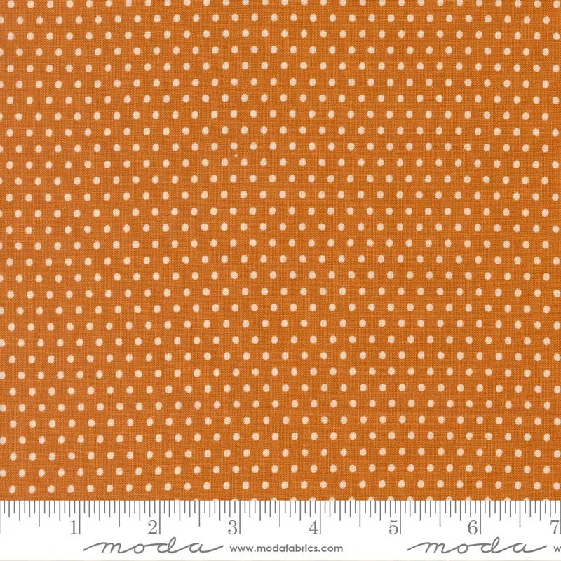 Moda, Stacey Iest Hsu, Small Dots, Tonal, Tiger Orange