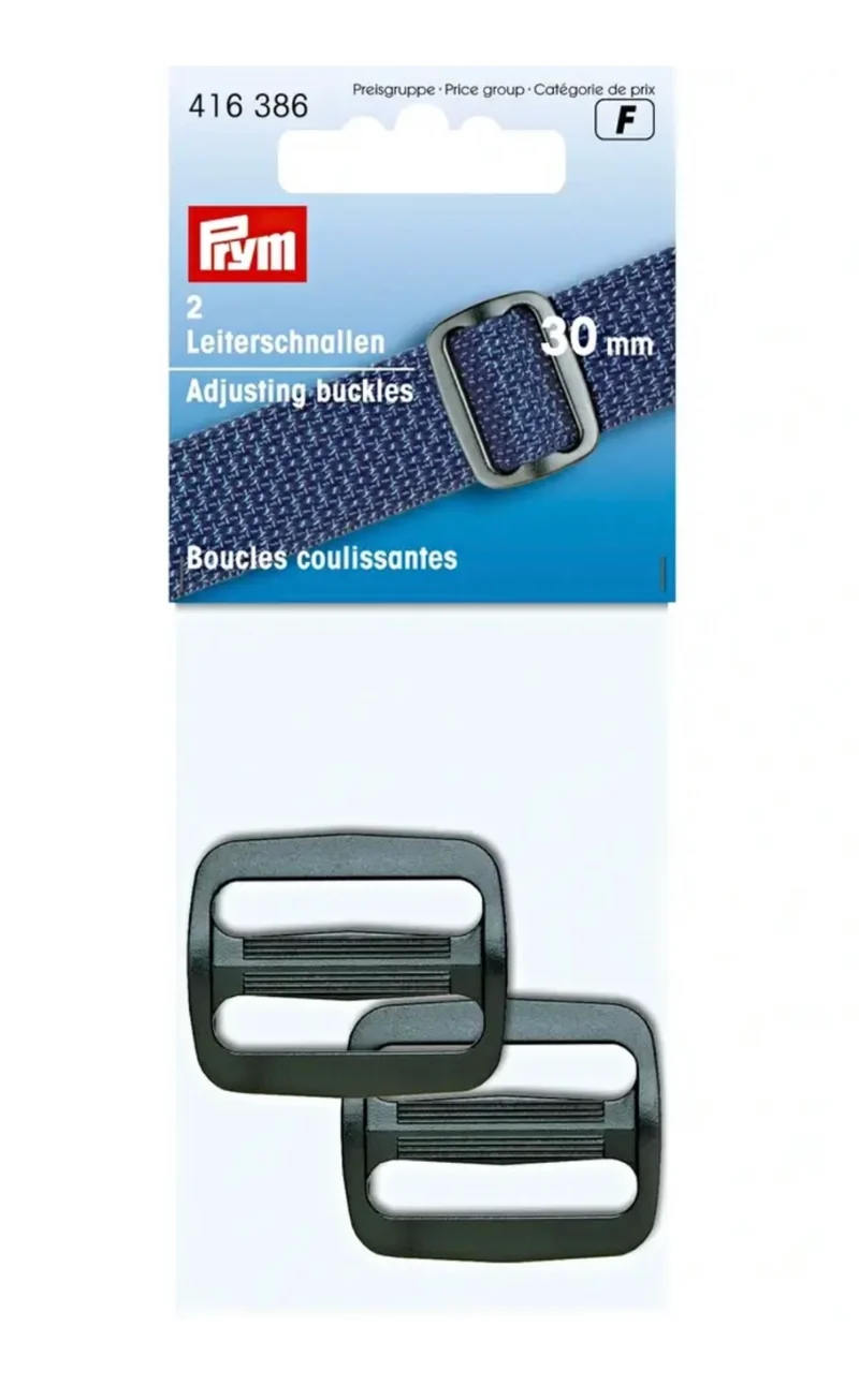 Prym 2 Leiterschnallen 30mm schwarz