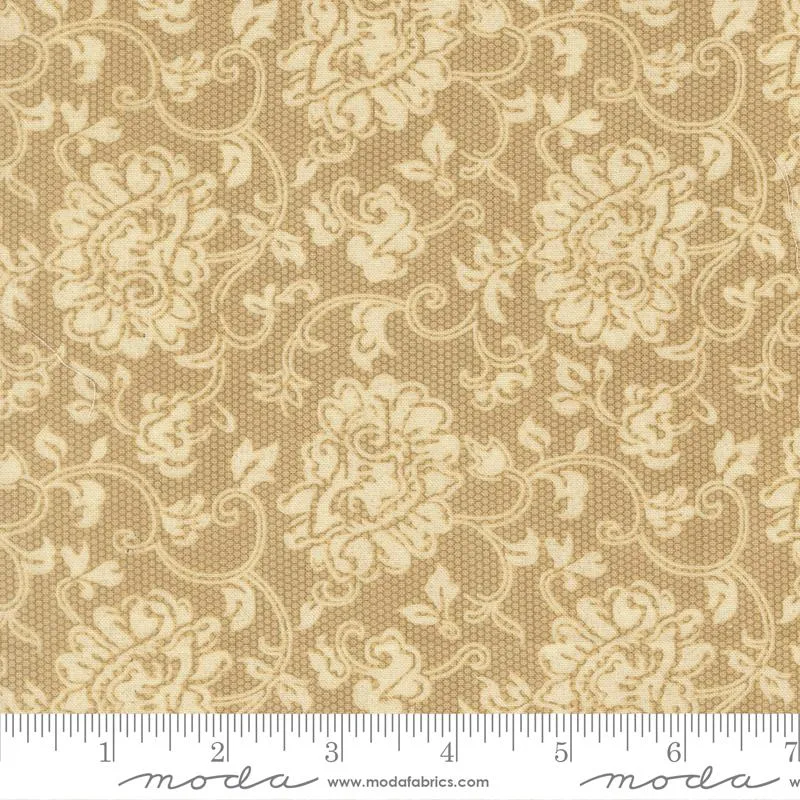 Moda, Basic Grey, Posh, Block Print Lace, Desert Dusk