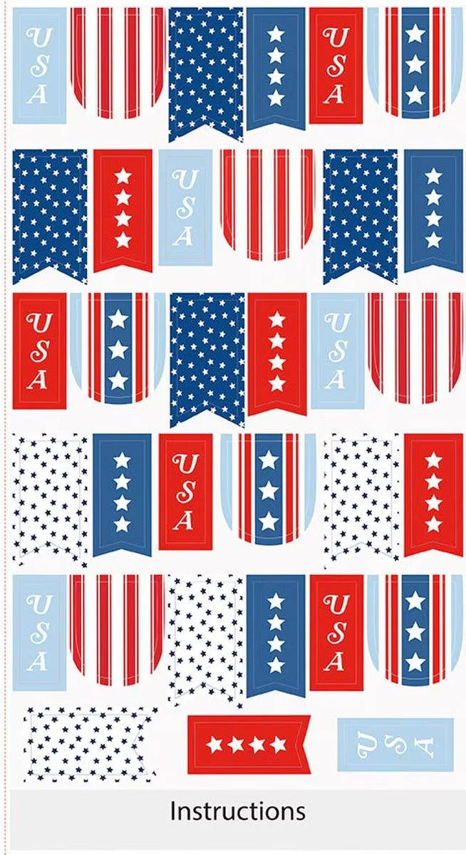 Riley Blake, Firecracker, Banner Panel