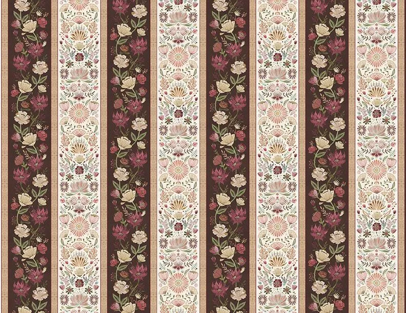 Wilmington Fabrics, Floralscape, Border Stripe