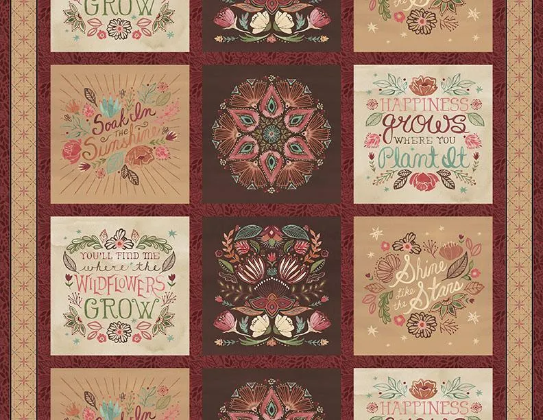Wilmington Fabrics, Floralscape, Panel