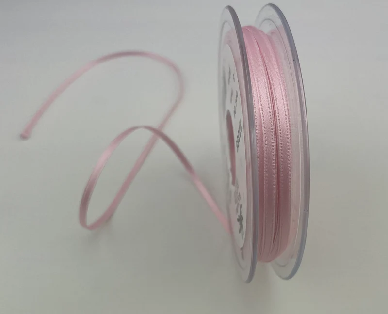 Satinband uni 3mm rosé