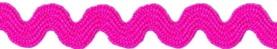 Zackenlitze Uni 12mm pink