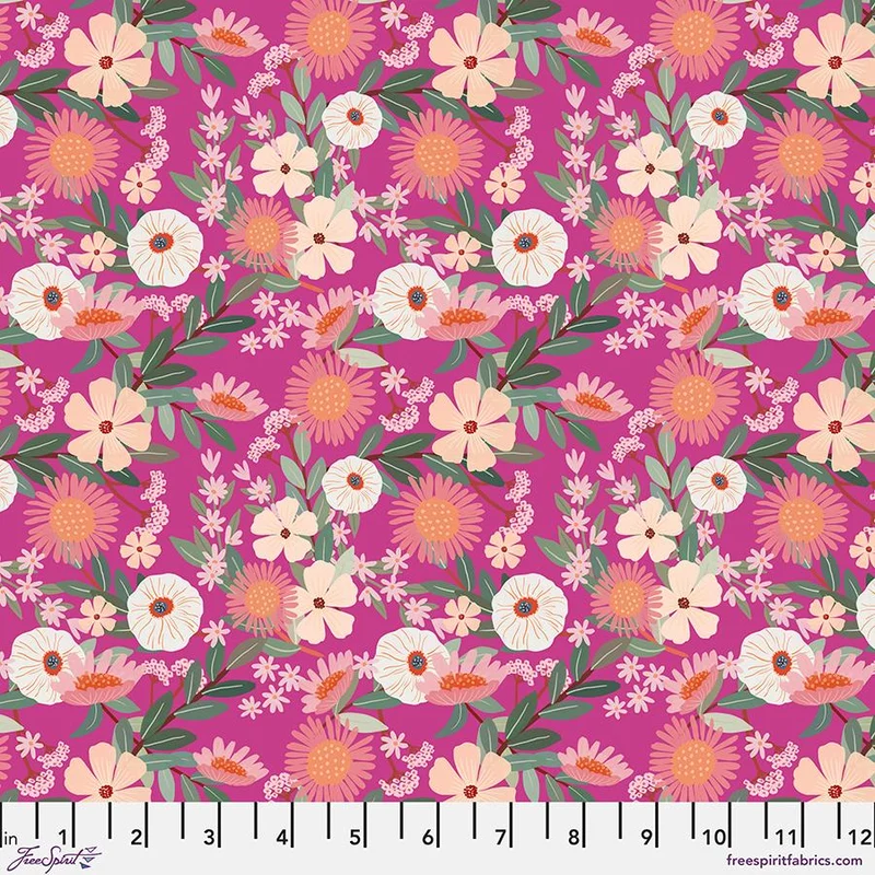 FreeSpirit, Floral Fiesta, Mia Charro, Petal Paradise - Magenta