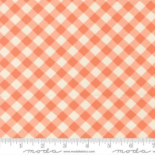 Moda, My Sew Quilty Life, Pastel Prairie, Coral Check