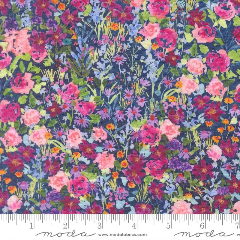 Moda, Soulstice, Small Floral, Navy