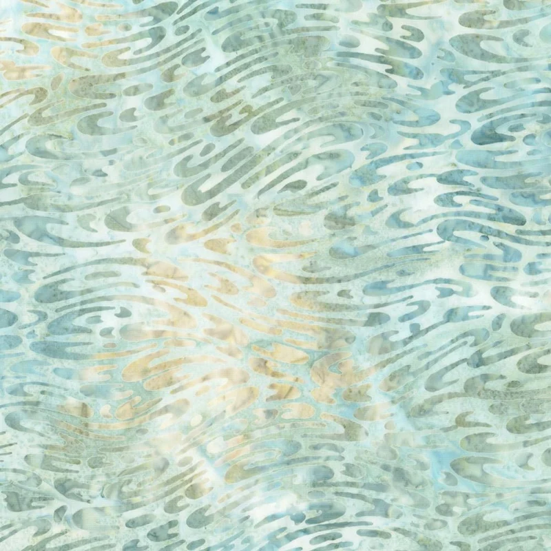 Robert Kaufman, Artisan Batiks, Coastal Shells, Mist