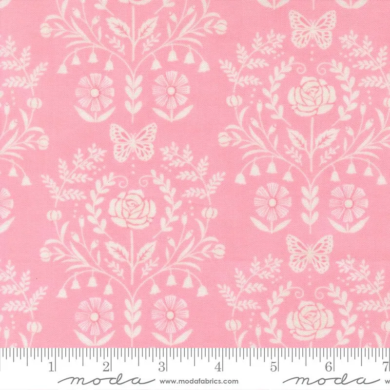 Moda, Deb Strain, Kindness, Floral Medallions, Rose Pink