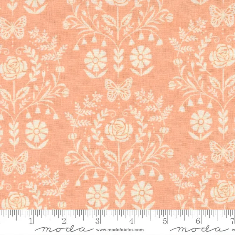 Moda, Deb Strain, Kindness, Floral Medallions, Coral