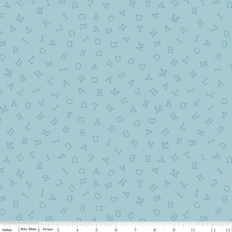 Riley Blake, Sew America, America Word Search, Blue