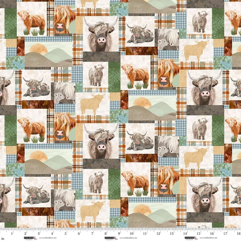 Studio E, Highlander, Patchwork, Multi
