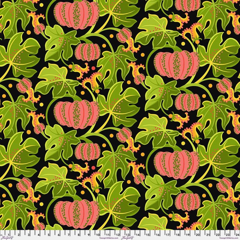 FreeSpirit, Vegetable Patch, Jane Sassaman, Pumpkin - Pink
