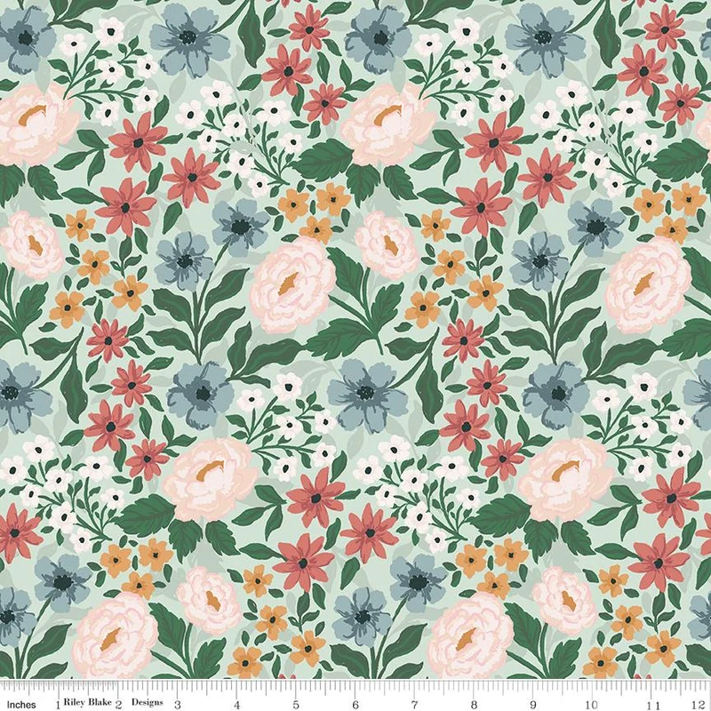 Riley Blake, Sweet Cotton Tales, Main, Mint Green