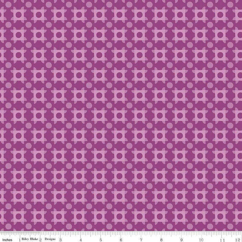 Riley Blake, The Genesis Of A Journey, Patchwork Piazza, Grape