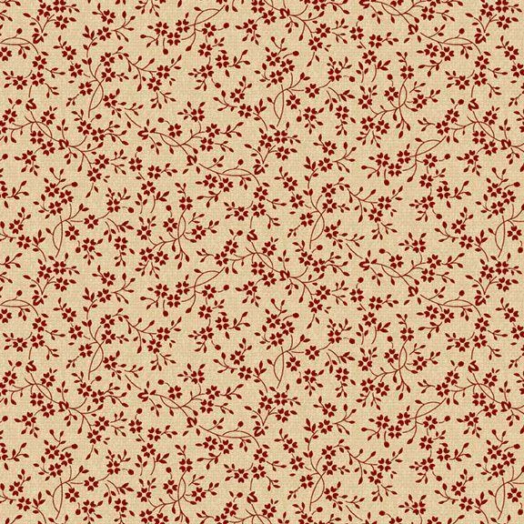 Marcus Fabrics, Liberty Island, Small Floral, Red