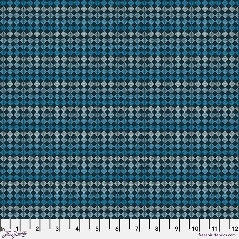 Sew Kind of Wonderful, Primiive Cloth, Wave, Blue