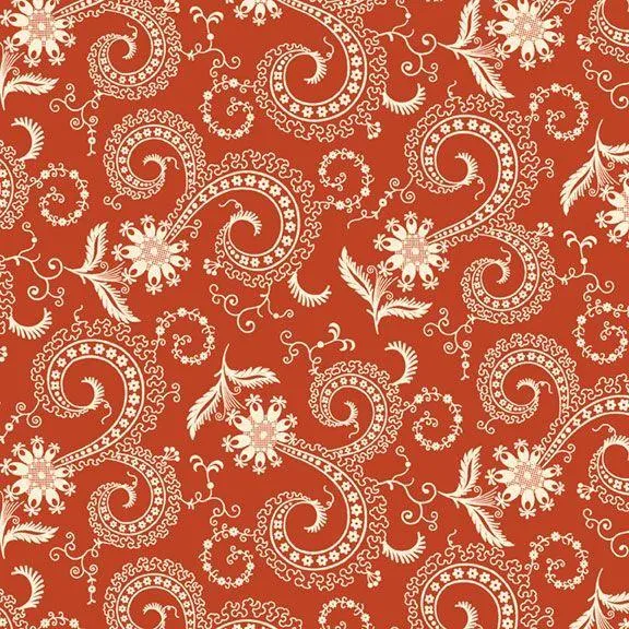 Marcus Fabrics, Bandana Bliss, Swirls, Red