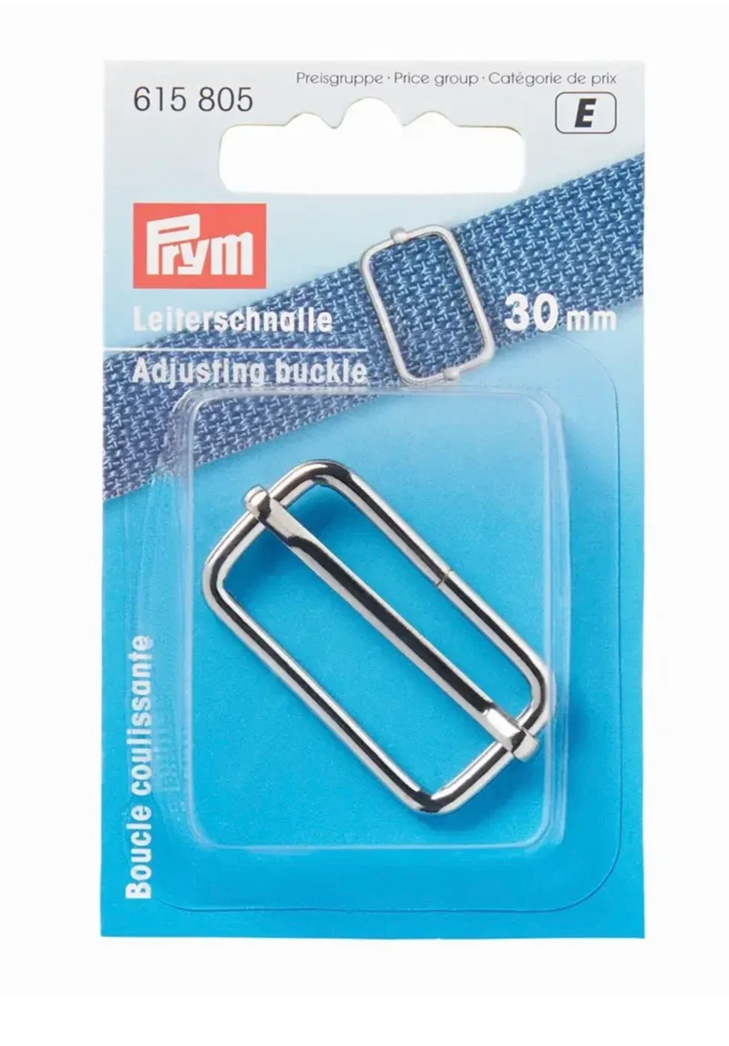 Leiterschnalle 30mm silber