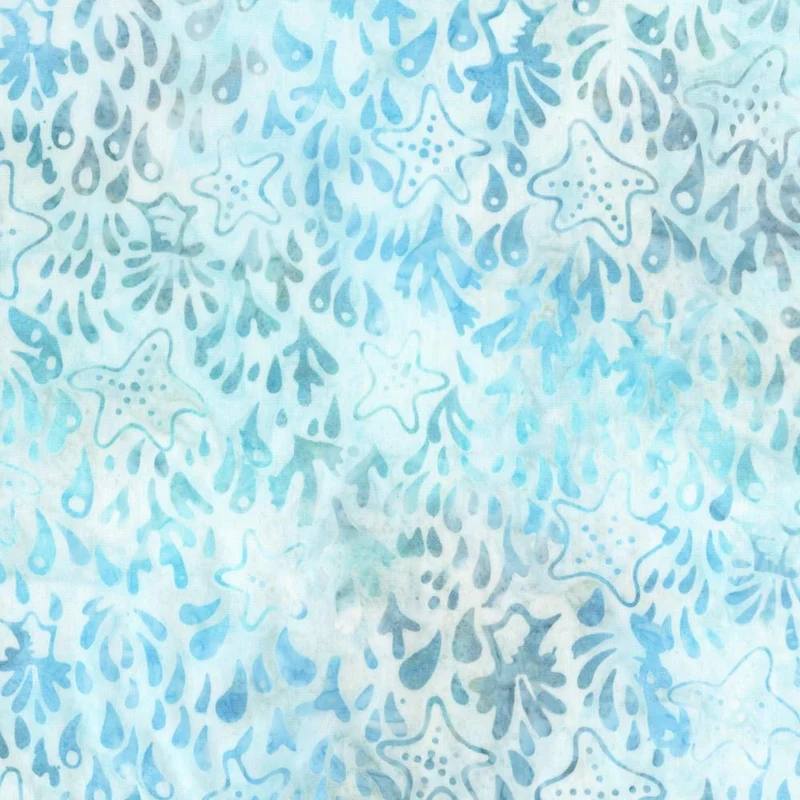 Robert Kaufman, Artisan Batiks, Coastal Shells, Water