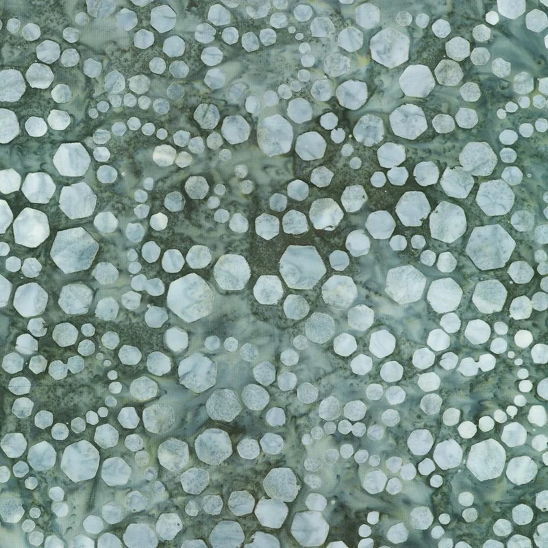 Robert Kaufman, Echoes In Stone Batiks, Bubbles, Teal