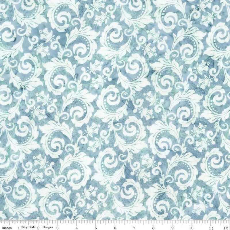Rley Blake Expressions Batiks, Decorator Style, Steel Sapphire