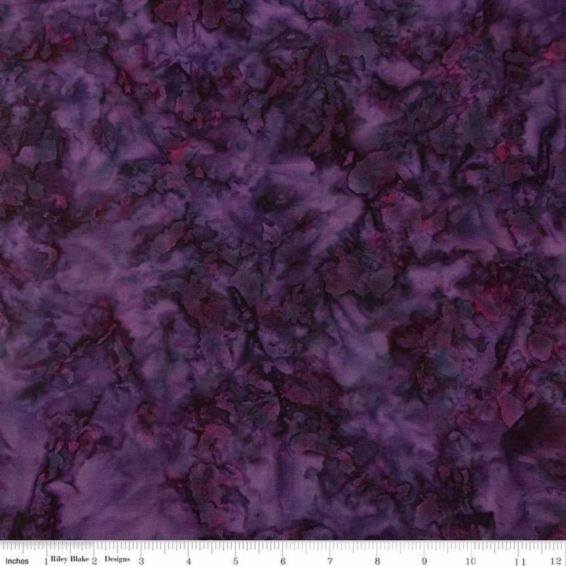 Rley Blake Elementals Batiks, Color Play, Purple Outburst