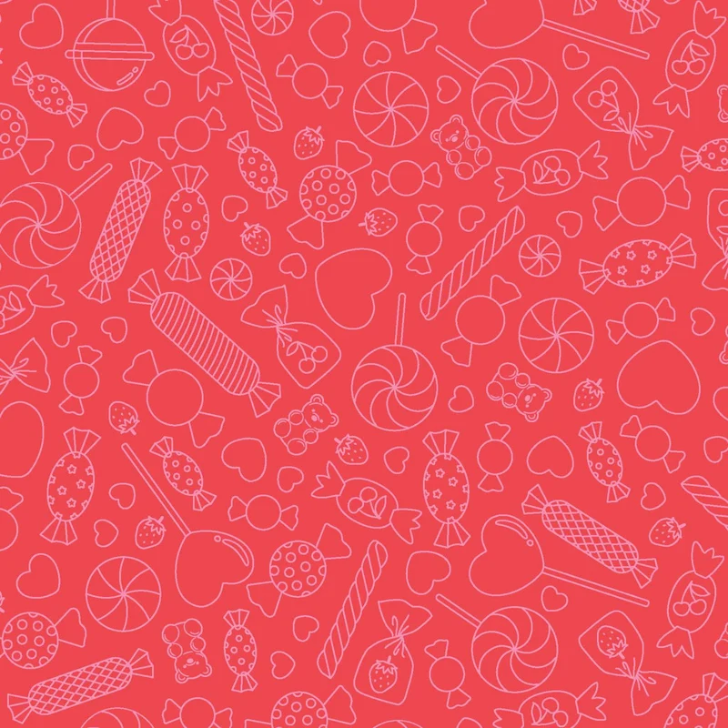 Kimberbell, Sweet Shoppe, Candy Lines, Red