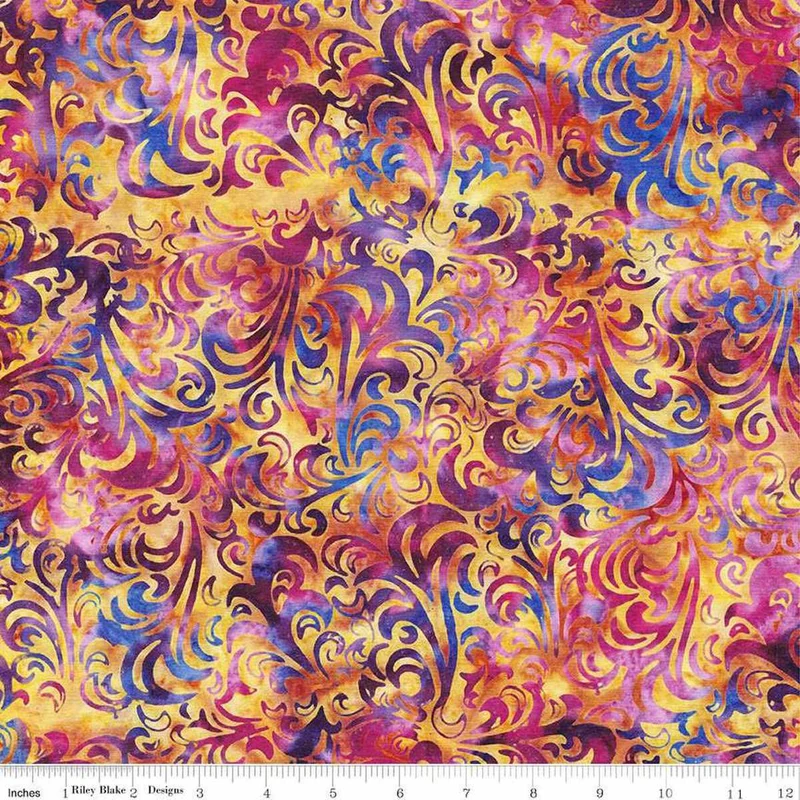 Rley Blake Elementals Batiks, Twirl & Swirl, Moxie