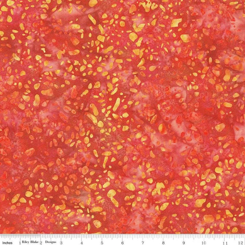 Expressions Batiks Elementals Terrazzo Salmon Run