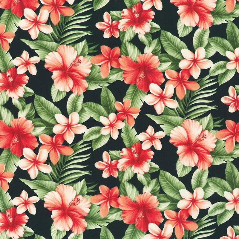 Robert Kaufman, Island Paradise, Floral Allover, Pink