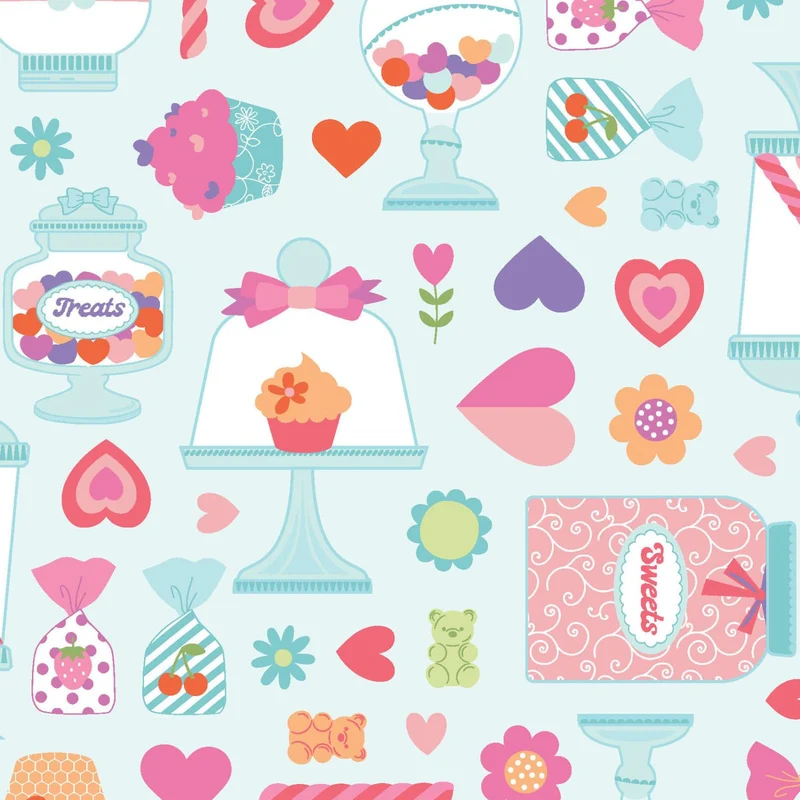 Kimberbell, Sweet Shoppe, Candy Jars, Blue