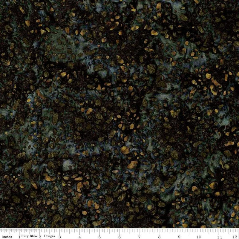 Riley Blake, Expressions Batiks, Terrazzo, Charcoal