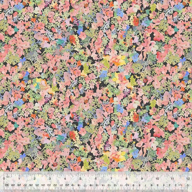 Windham Fabrics, Forest Fruits, Sweet Pollen, Charcoal