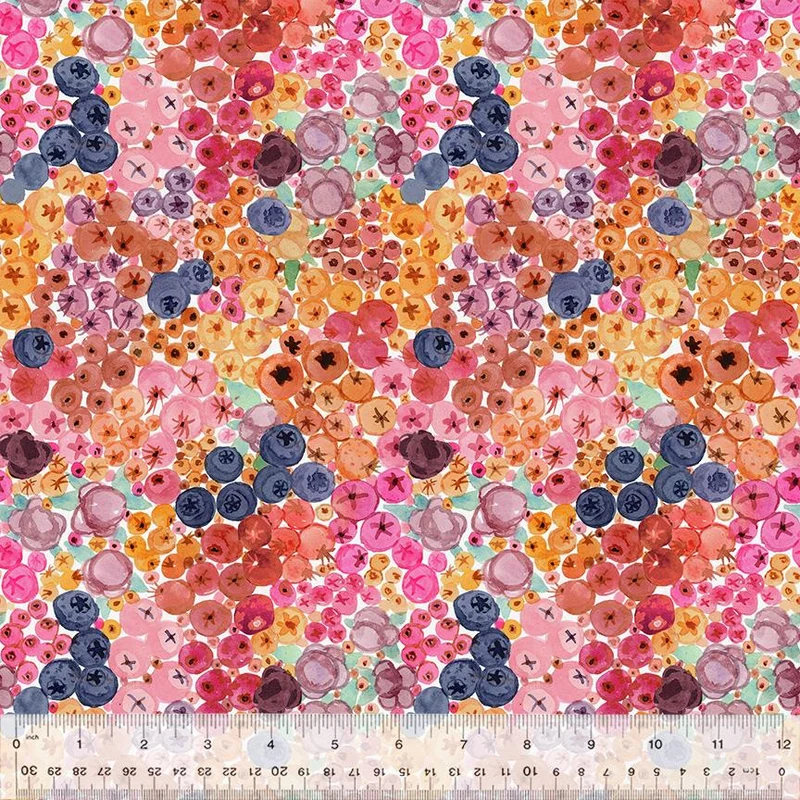 Windham Fabrics, Forest Fruits, Ripe Berries, Pink