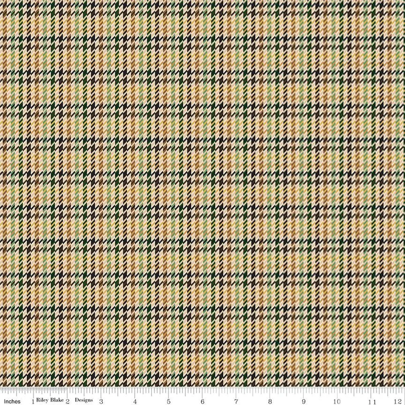 Riley Blake, Plaid Venture Club, Retriever Plaid, Forest Green